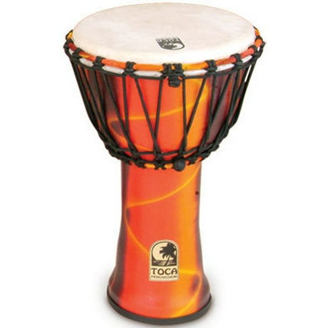 Toca SFDJ-9F Djembe Freestyle - 9 Pouces, Rouge Fiesta