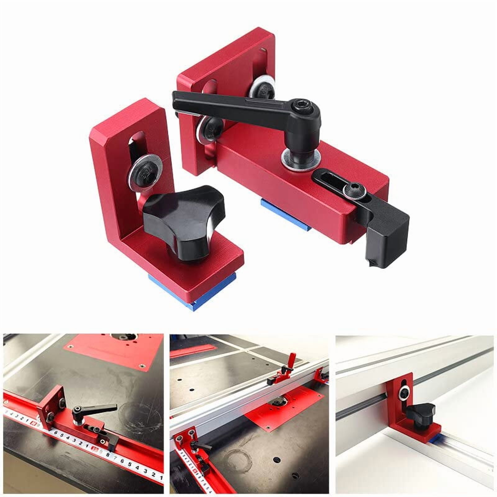 30/45 Manual Woodworking Miter Track Stop Router and Table Saw Fence Connector Aluminium Track Stopper