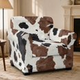 thumbnail image 2 of Chririnla Cow Print Arm Chair Covers 2 Piece Sofa Chair Cover Brushed Chair Slipcovers with Stretch for Living Room, 2 of 8