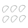 thumbnail image 4 of LEORX 100Pcs D Rings for Bag Making and Luggage Accessories Heavy Duty Metal Silver, 4 of 8