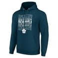 thumbnail image 2 of Men's Starter Navy Toronto Maple Leafs Four Team Name Logo Fleece Pullover Hoodie, 2 of 3