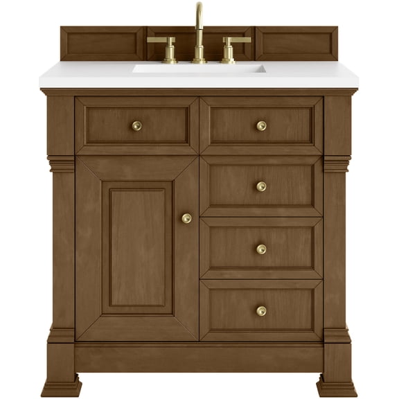 James Martin Vanities 547-V36-HNO-3WZ Brookfield 36" Free Standing Single Basin Vanity Set