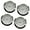 Arab Silver, variant on YIEMEEN 4Pcs 55mm Quartzs Clock Inserts Arabic Roman Numerals for Sophisticated Setting