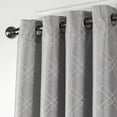thumbnail image 2 of St Pierre Solid Textured Design 54" x 84" Single Window Panel in Silver, 2 of 6