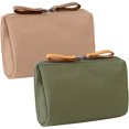 thumbnail image 1 of 2pzs Cosmetiquera de Viaje, Bolsa de Maquillaje para Mujer, Neceser de Maquillaje Impermeable para Mujer con Cremalleras Dobles y Compartimentos Internos, 1 of 4