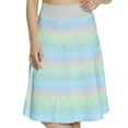 thumbnail image 1 of Women's Fish Pastel Rainbow Colors Scales A-line Printed Skirt Casual Wear, M, Multicolor, by Ambesonne, 1 of 1