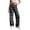 Black3, variant on StSilkitty Pajama Pants for Women Plaid High Waisted Elastic Wide Leg Trousers Lightweight Comfy Lounge Trousers with Pockets