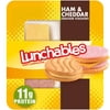 Lunchables Ham & Cheddar Cheese Cracker Stackers Snack Kit with Vanilla Creme Cookies, 3.5 oz Tray