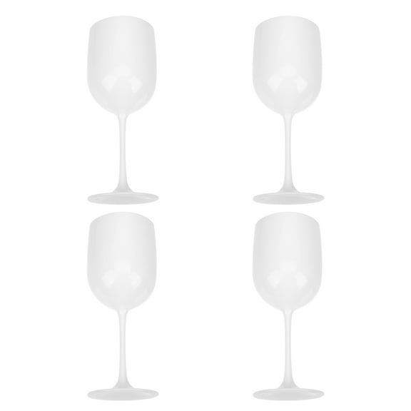 OFFIGAM White Plastic Fancy Cups for Household Use Lightweight Disposable Party Drinkware