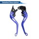 thumbnail image 5 of Palancas de freno y embrague cortas únicas para Yamaha YZF-R125 2014-2020, palanca de freno de manillar de motocicleta, aleación de aluminio, azul sólido, 1 par, 5 of 6