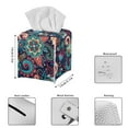 thumbnail image 3 of Psesaysky Novelty Tissue Box Cover Square Waterproof PU Leather Facial Tissue Box Holder for Dresser Bathroom Home Decor (Paisley Flower), 3 of 7