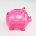 thumbnail image 4 of Transparent Plastic Money Saving Box Case Coins Piggy Coin Box Toy; Bank Cartoon Pig Shaped, 4 of 9