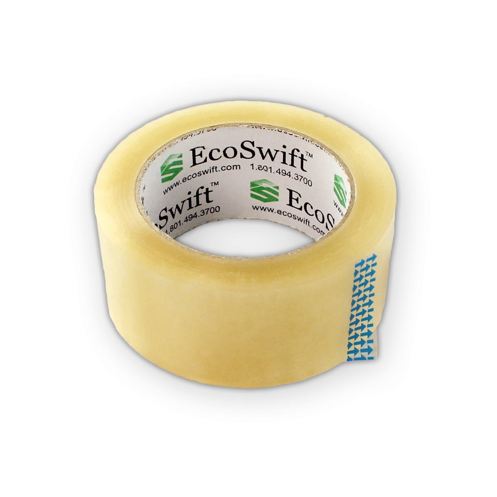 EcoSwift Brand Premium 1.88 in. x 110 yd. Clear Packing Packaging Tape 1.6 Mil, 18-Pack
