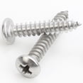 thumbnail image 1 of Tornillo de rosca de cabeza redonda con ranura en cruz de acero inoxidable 201, tornillo de rosca de cabeza plana M3/M4/M5/M6/GB845, 1 of 4
