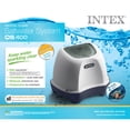 thumbnail image 3 of Intex: Krystal Clear: Saltwater Chlorine System - QS400 - Sanitize Up To 4500 Gal Above Ground Pools, Filter Pump Connect, Self-Clean, GFCI, 26663EG, 3 of 15