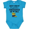 thumbnail image 3 of Inktastic Future Firefighter Like My Uncle Boys or Girls Baby Bodysuit, 3 of 5