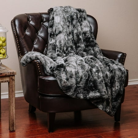 Chanasya Super Soft Fuzzy Fur Warm Cozy Sherpa Throw Blanket