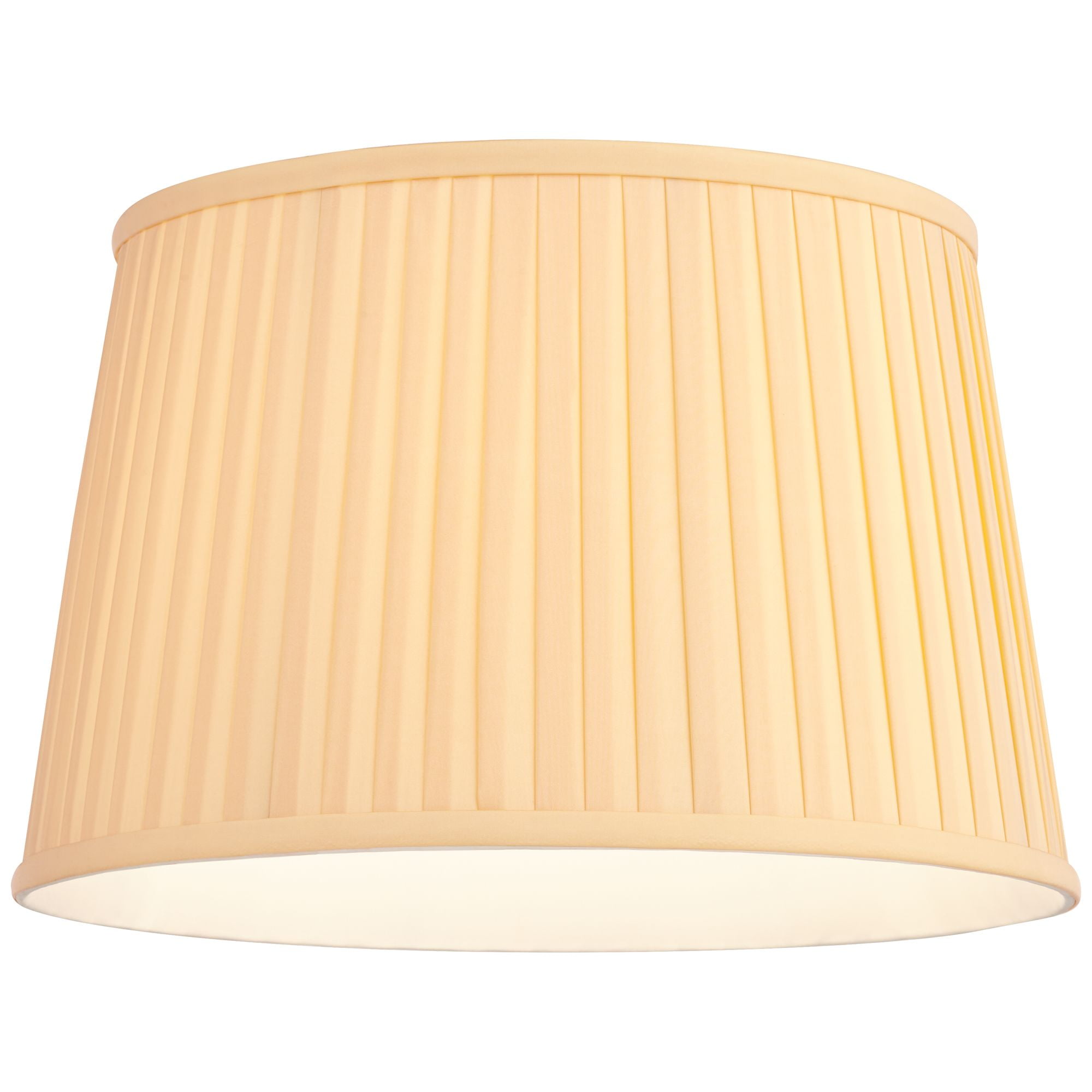 Springcrest Mapo 14" Top x 17" Bottom x 11" High x 11" Slant Lamp Shade Replacement Large Yellow Drum Softback Washer Harp Finial