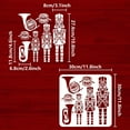 thumbnail image 2 of 1pc Nutcracker Painting Stencil 11.8x11.8inch Reusable Musical Instruments Stencil Rounded Horn Tuba Drums Drawing Template Christmas Theme Stencil Painting On Canvas Fabric Wood Clothes, 2 of 7