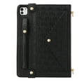 Case for iPad Pro 13 2024, Folio Stand PU Leather Rugged Cover with