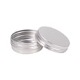 thumbnail image 3 of Pack of 120 Screw Top Round Aluminum Tins Cans - Aluminum Screw Lid Round Tin Container Bottle, 3 of 8