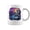 Maroon, variant on Skeleton Fishing Sunset Bass Fisherman Skeleton Halloween Coffee Mugs