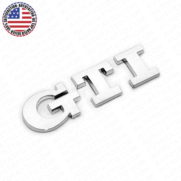 For 91-14 GTI Liftgate Adhesive Nameplate Badge Logo Emblem Decoration Sport
