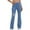 Blue#womens denim jeans, variant on Women's Stretchy Straight Leg Jeans High Waisted Butt Lifting Ripped Denim Pants Casual Relaxed Fit Long Trousers Dark Blue,M