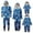 Blue, variant on BLTIBY 2024 Christmas Pajamas Hoodies Family Xmas Matching Pajamas Set Holiday Snowflake Print Zip Top Pant Sleepwear Home Wear Comfy Two-Piece Parent-Child Outfits Dad Blue M