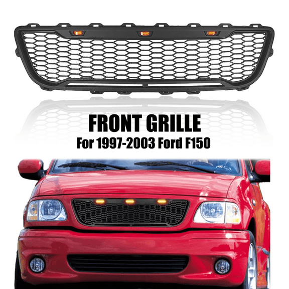 Front Grille For Ford F150 1999-2003 Honeycomb Style Grille matte Black