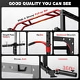 thumbnail image 4 of JELENS Squat Rack for Home Gym,2000lbs Power Rack Squat Machine with LAT Pulldown and More Training Attachments,Weight Rack with Adjustable Pulley System for Full Body Workout,Black, 4 of 9