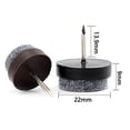 thumbnail image 2 of Deslizadores para sillas con clavos, deslizadores de fieltro con tornillos, 40 piezas de deslizadores para muebles con clavos, almohadillas deslizantes redondas de 21 mm para sillas, almohadillas, 2 of 5