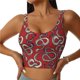 thumbnail image 1 of Fotbe Snake Sujetador Deportivo Largo sin Aros para Mujer con Almohadillas y Soporte Medio, Transpirable y Absorbente, Camiseta Tipo Chaleco o Tank Top-Medium, 1 of 8