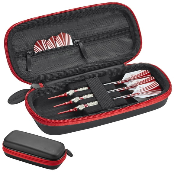 Casemaster Warden Dart Case, Holds 3 Darts and Accessories, Red
