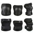 thumbnail image 7 of QUANFENG QF Knee Pads 6 PCS Kids Knee and Sport Elbow Pads Wrist Guards for Roller Skates Cycling（Black）, 7 of 7