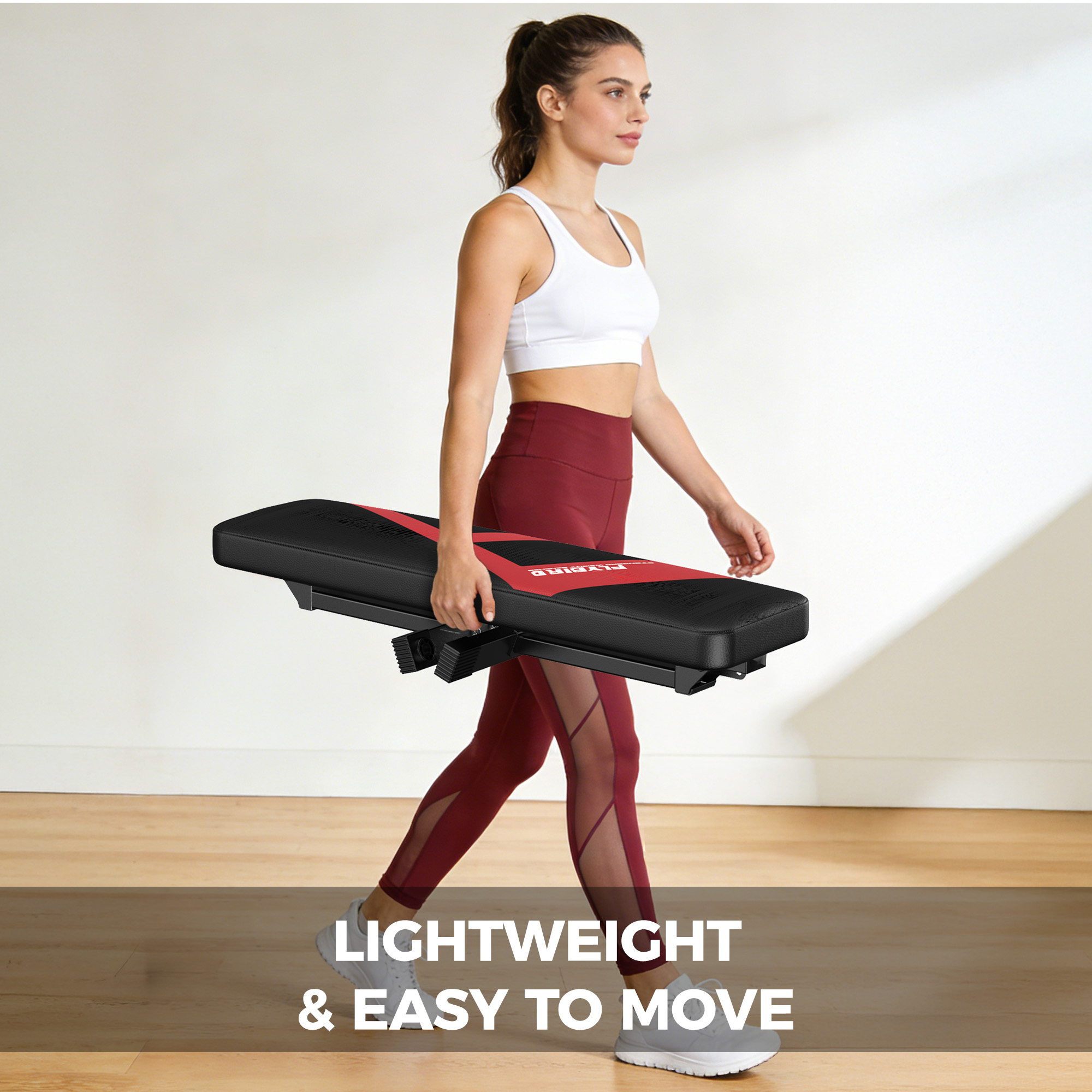 FLYBIRD Folding Flat Weight Bench, 600 lbs photo 6