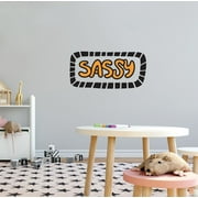 KIDS ROOM - Kids Girls Bedroom Inspirational Quote Decoration Sassy Lettering Art Design Removable Vinyl Home Wall Decal Sticker 30" x 15"