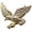 Golden, variant on Car Angel Wings Sticker, Alloy Metal Car Stickers, 3D Metal Stereo Wing Sticker, Hawk Eagle Wings Car Emblem, Angel Wings Car Sticker, Car Decoration Accessories - Silver