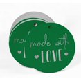 thumbnail image 2 of Inkdotpot Silver Foil Paper Hang Tags Made With Love Text Favor Tags 100 Pieces, 2 of 6