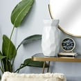 thumbnail image 3 of CosmoLiving by Cosmopolitan 16" Geometric White Ceramic Vase, 3 of 8