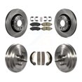 thumbnail image 1 of Transit Auto Front Rear Disc Brake Rotors Semi-Metallic Pads and Drum Kit for Car Chevrolet Aveo Pontiac Aveo5 Wave G3 Wave5 with Hub Assembly K8A-105218, 1 of 11