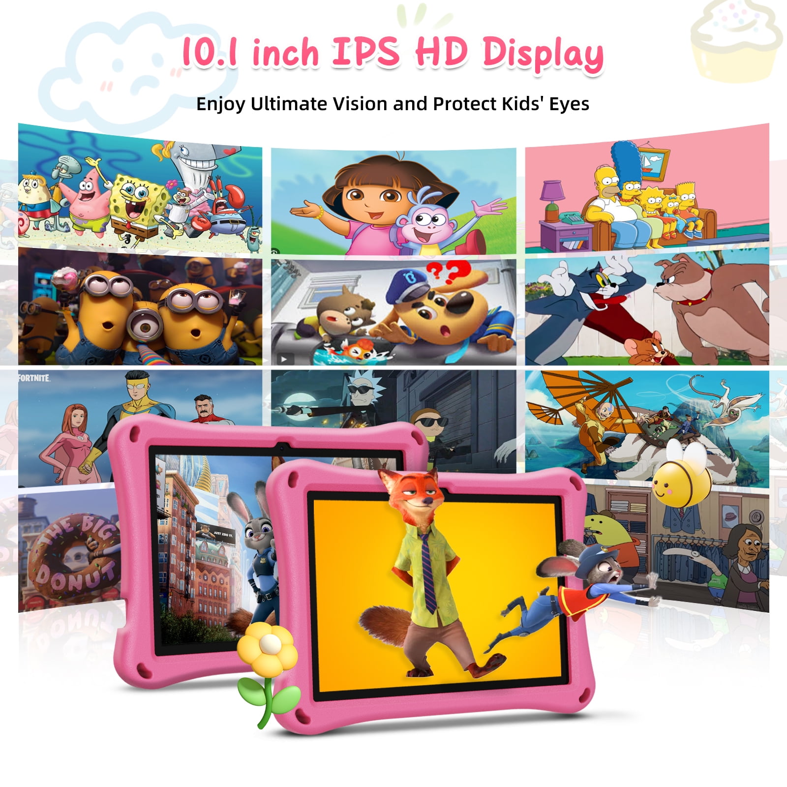 XGODY 10.1" Android 15 Tablet - 12GB RAM, Free Leather Case, 7000mAh Battery | Perfect for Kids, Seniors, Holiday Gifts (128GB + 1TB Expandable)