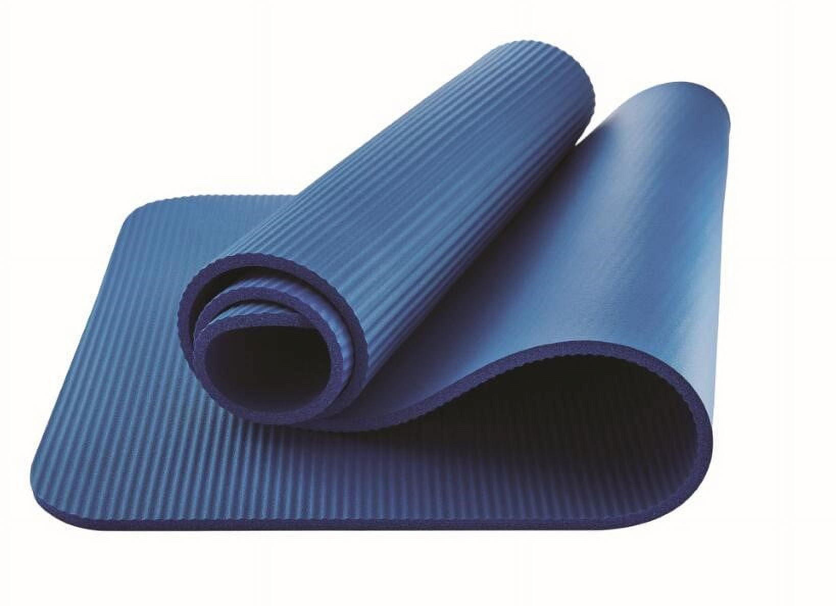 Athletic Works 12mm Fitness Mat NBR Foam Gray Color with Carry Strap Size 72inx23.5inx12mm Walmart