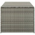 thumbnail image 3 of vidaXL Boîte de Rangement de Jardin en Rotin Synthétique 180x90x70 cm Gris, 3 of 5