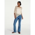 thumbnail image 2 of No Boundaries Asymmetrical Hem Knit Poncho Top, Women's XXS-XXL, 2 of 5