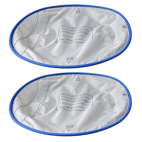 Selfcleaning Litter Box Liner Pad Set for Cats, 2 Pack Oval Floor Guards for Automatic Litter Box Stations, Clean Top Layer with Blue Trim for Home Use