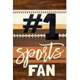 thumbnail image 2 of Gango Home Decor Contemporary #1 Sports Fan & Sports Trio; Two 12x18in Art Prints in Gold Trim Brown Frames, 2 of 5