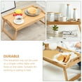 thumbnail image 5 of YUYUETIME Foldable Bamboo Desk Rectangular Eating Trays for Bedroom 1Set 20.04X12.18X10.61in, 5 of 8