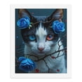 thumbnail image 5 of Paint by Numbers Kit for Adults, Blue Roses Cat Dual Eyes Paint by Numbers, Easy Paint by Numbers Kit for Adults Beginner, DIY Adult Paint by Number Kits on Canvas, Home Decor, 5 of 7