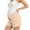 Khaki, variant on Womens Maternity Ribbed Shorts V Cross Over Belly Support High Waist Scalloped Wave Hem Slim Fit Stretch Soft Breathable Knee Length Pregnancy Lounge Bottoms
